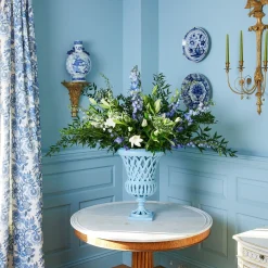 Adelaide Blue Lattice Urn
