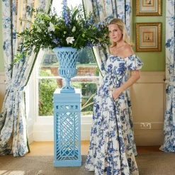 Adelaide Blue Lattice Urn