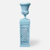 Adelaide Blue Lattice Urn & Pedestal