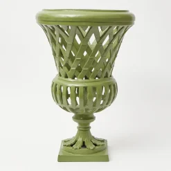 Adelaide Green Lattice Urn