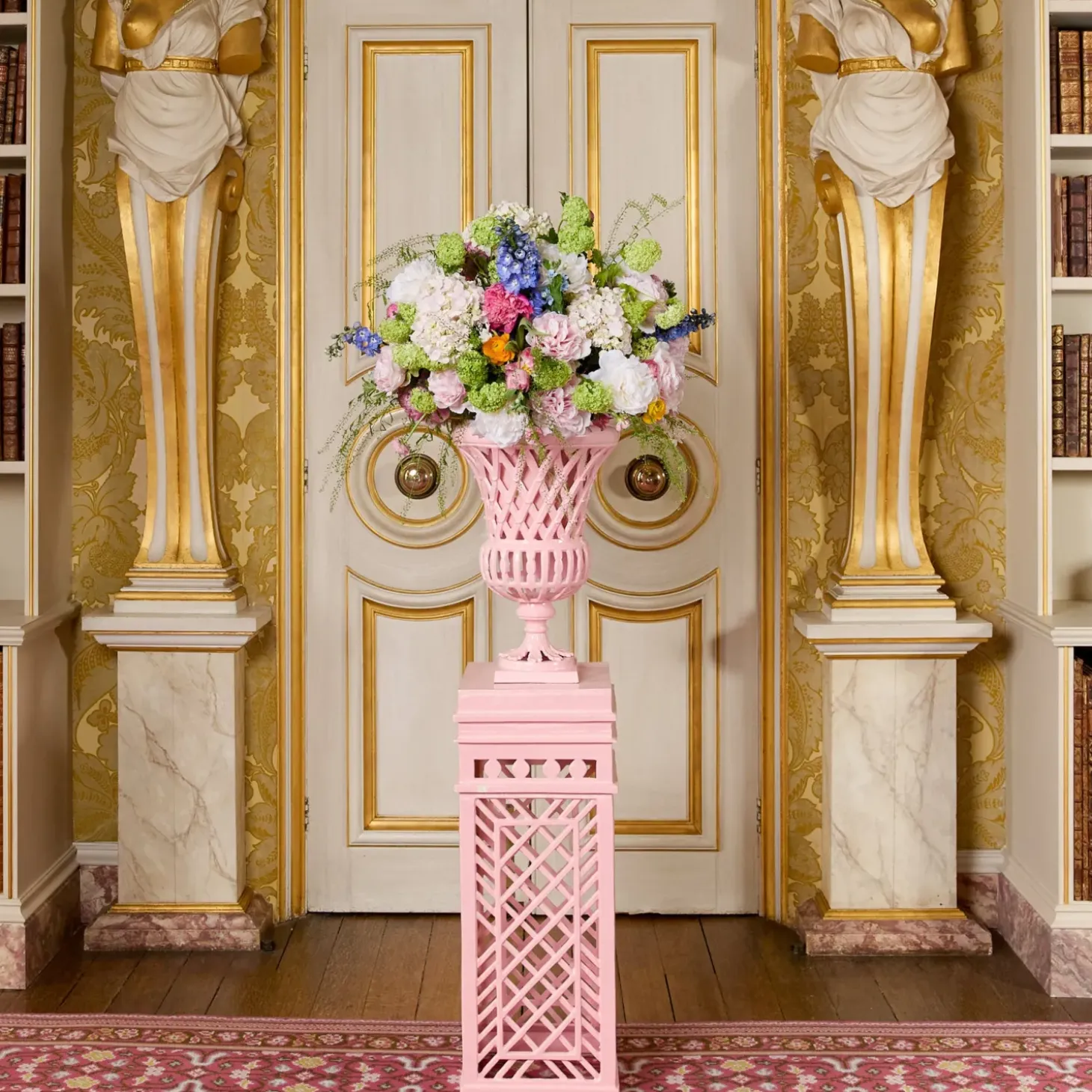 Adelaide Pink Lattice Urn