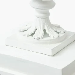Adelaide White Lattice Urn & Pedestal