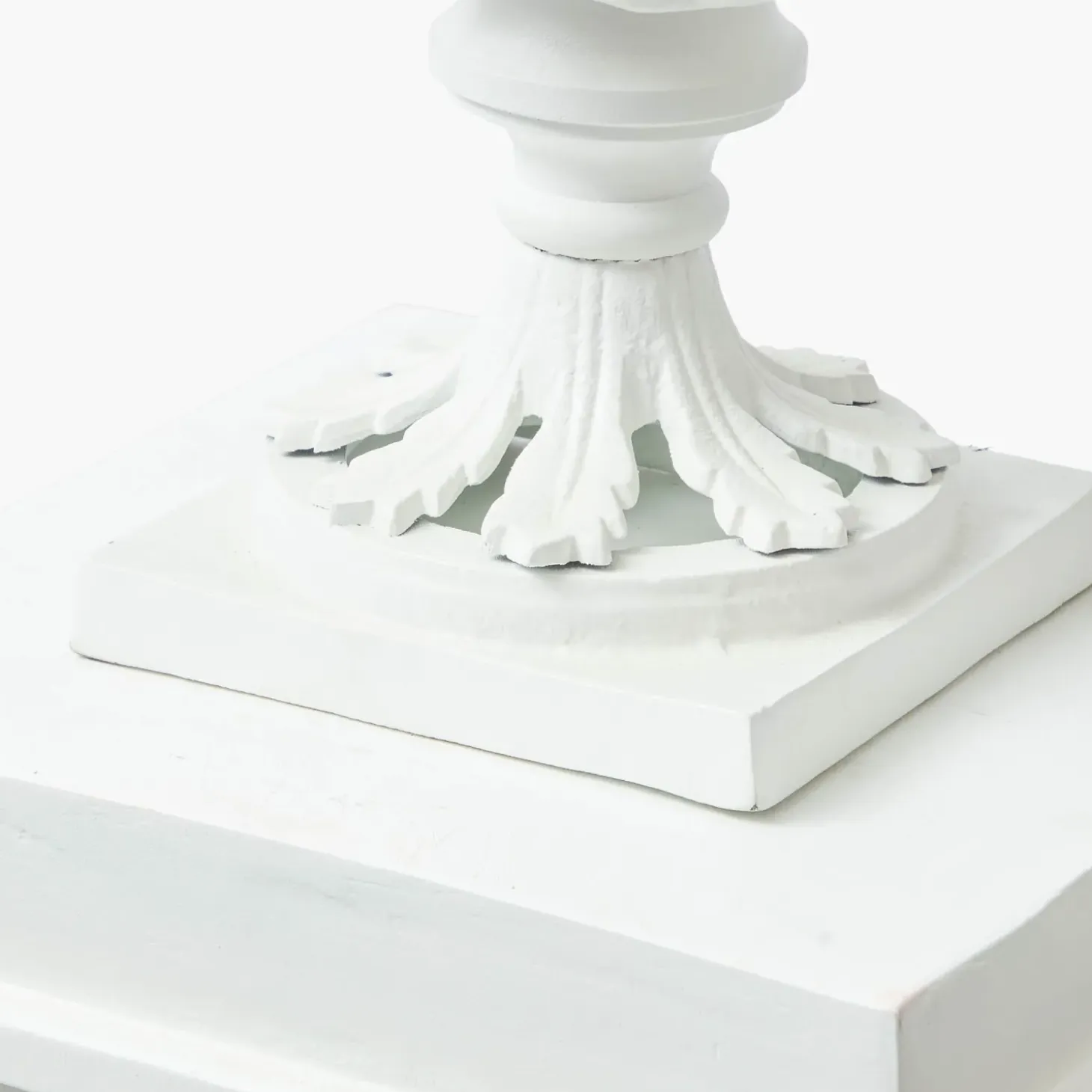 Adelaide White Lattice Urn & Pedestal