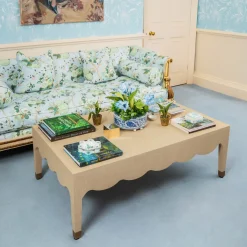 Adele Grasscloth Coffee Table