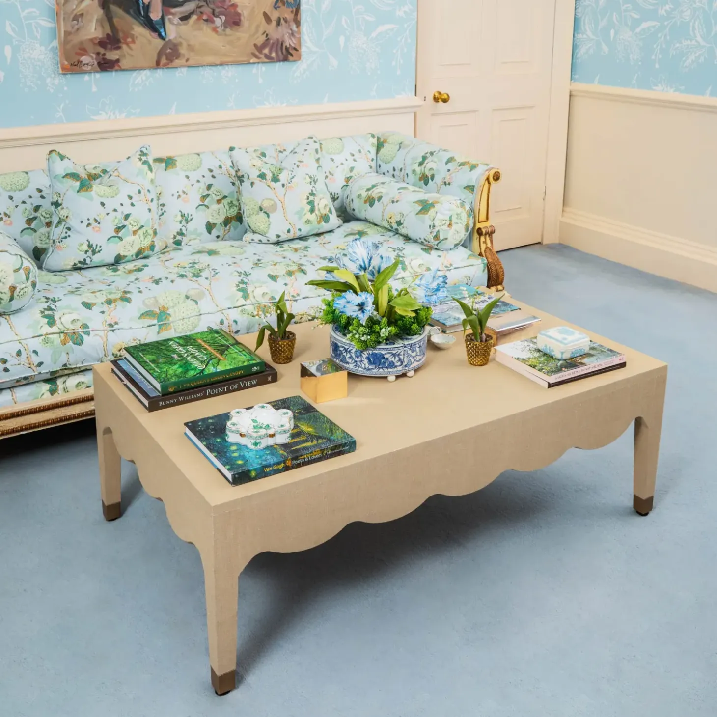Adele Grasscloth Coffee Table