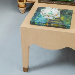 Adele Grasscloth Coffee Table