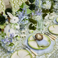 Alathea Blue & Green Linen Placemats (Set of 4)