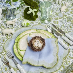 Alathea Blue & Green Placemats & Napkins (Set of 4)