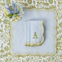 Alathea Blue & Green Placemats & Napkins (Set of 4)