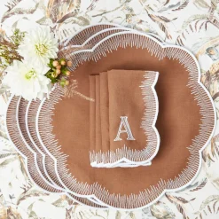 Alathea Caramel Linen Napkins (Set of 4)