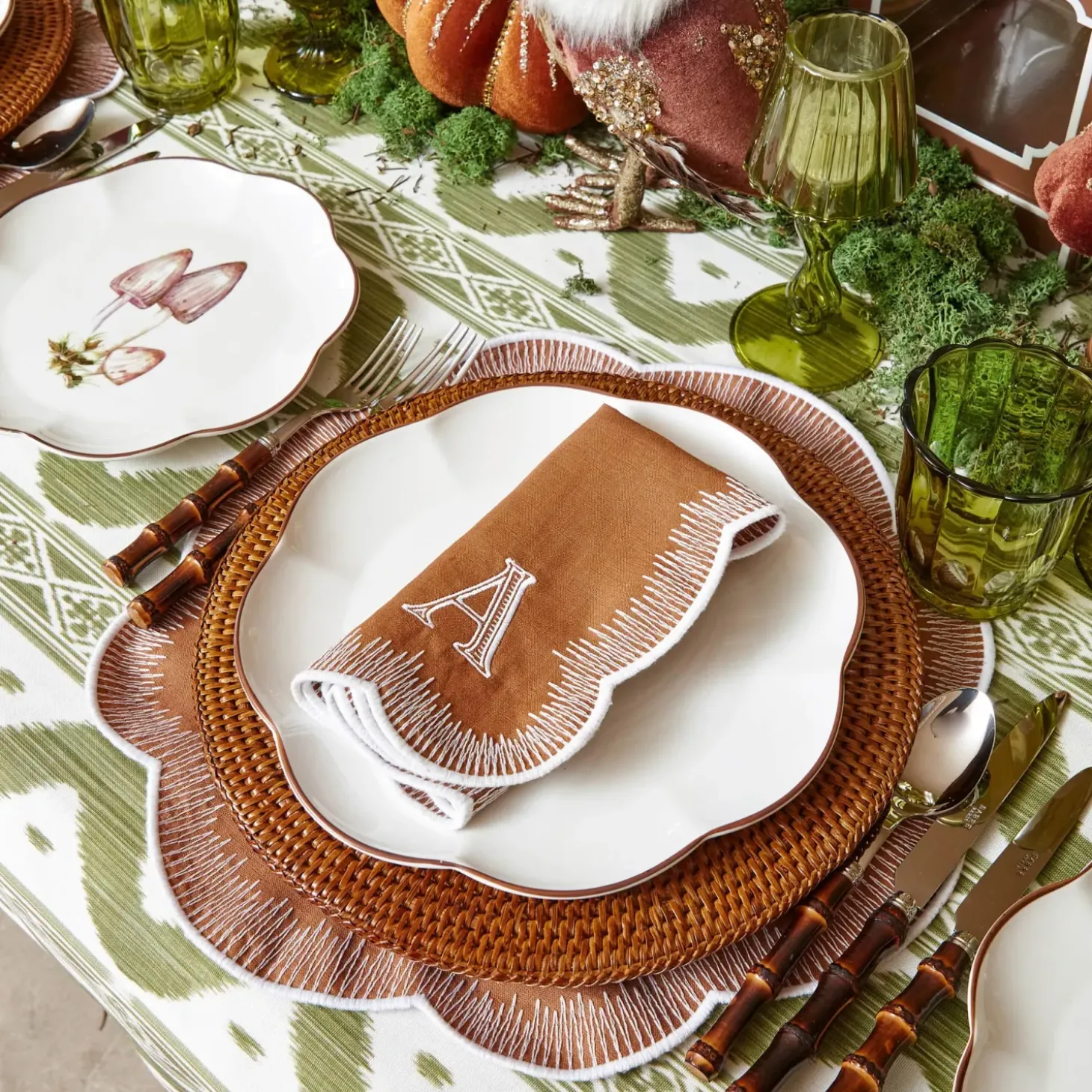 Alathea Caramel Linen Napkins (Set of 4)