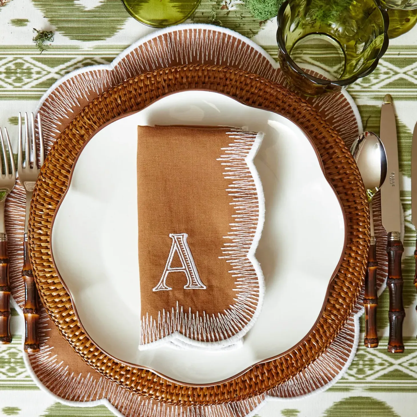 Alathea Caramel Linen Napkins (Set of 4)