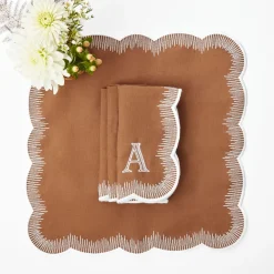 Alathea Caramel Linen Napkins (Set of 4)