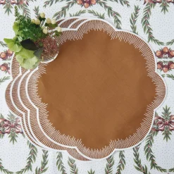 Alathea Caramel Linen Placemats (Set of 4)