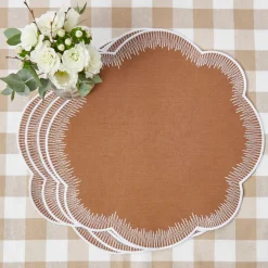 Alathea Caramel Linen Placemats (Set of 4)