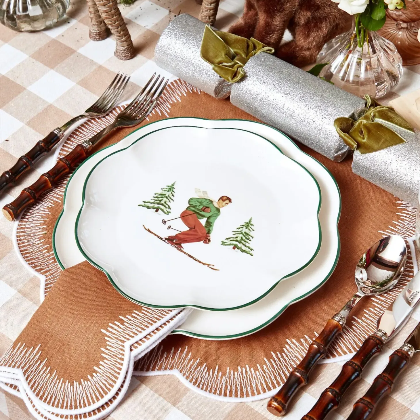 Alathea Caramel Linen Placemats & Napkins (Set of 4)