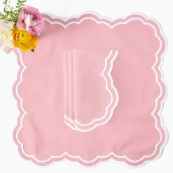 Allegra Pink Napkins (Set of 4)