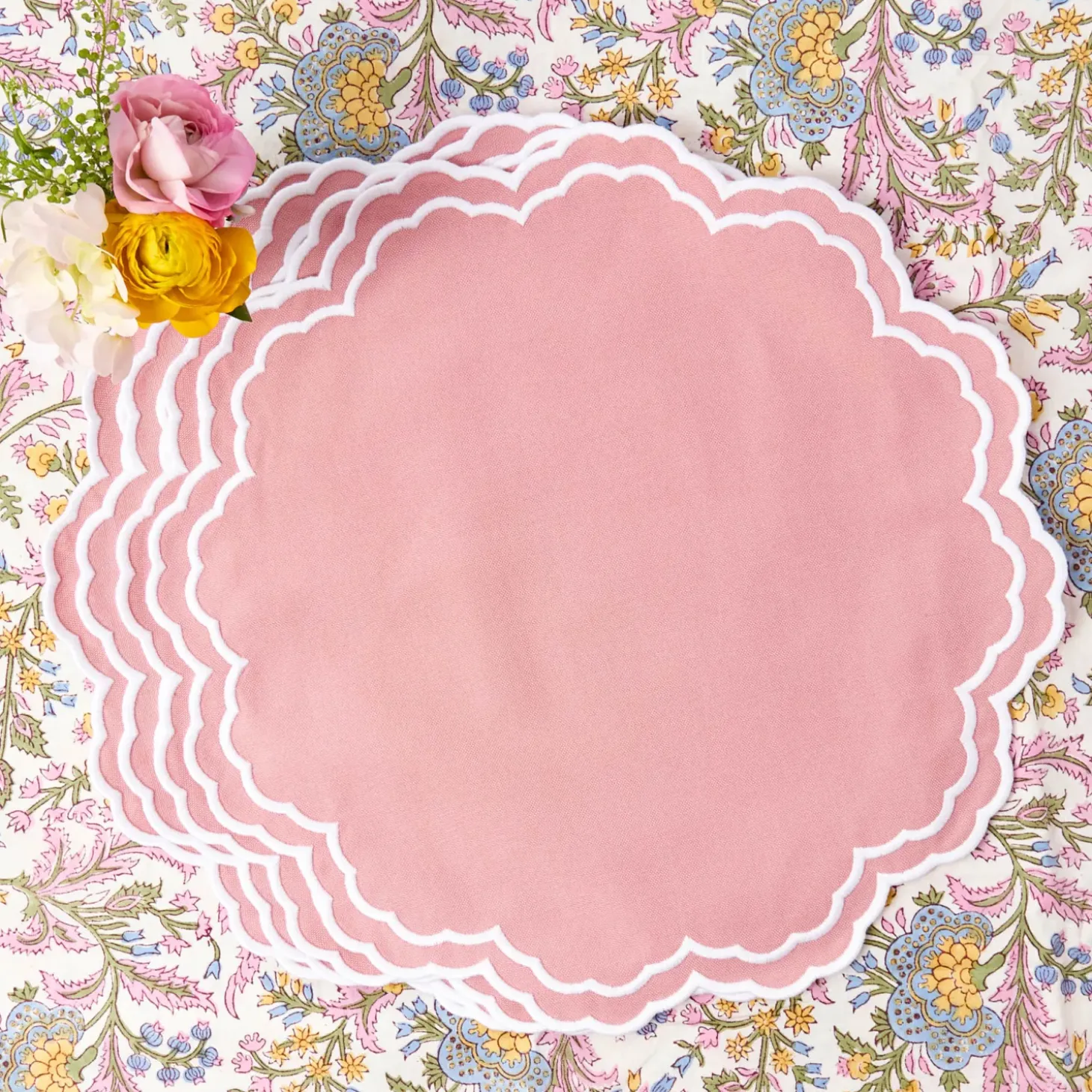 Allegra Pink Placemats (Set of 4)