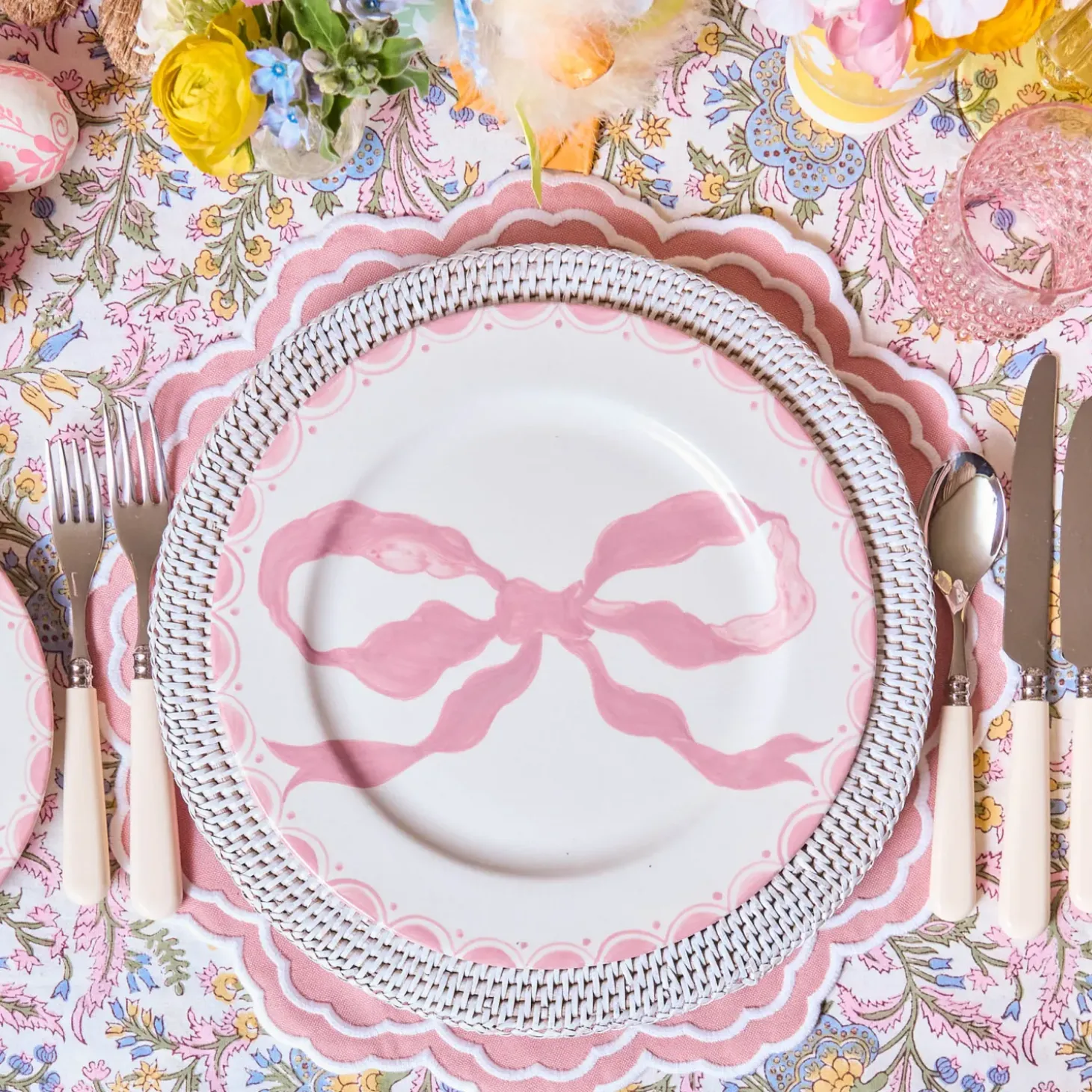 Allegra Pink Placemats (Set of 4)