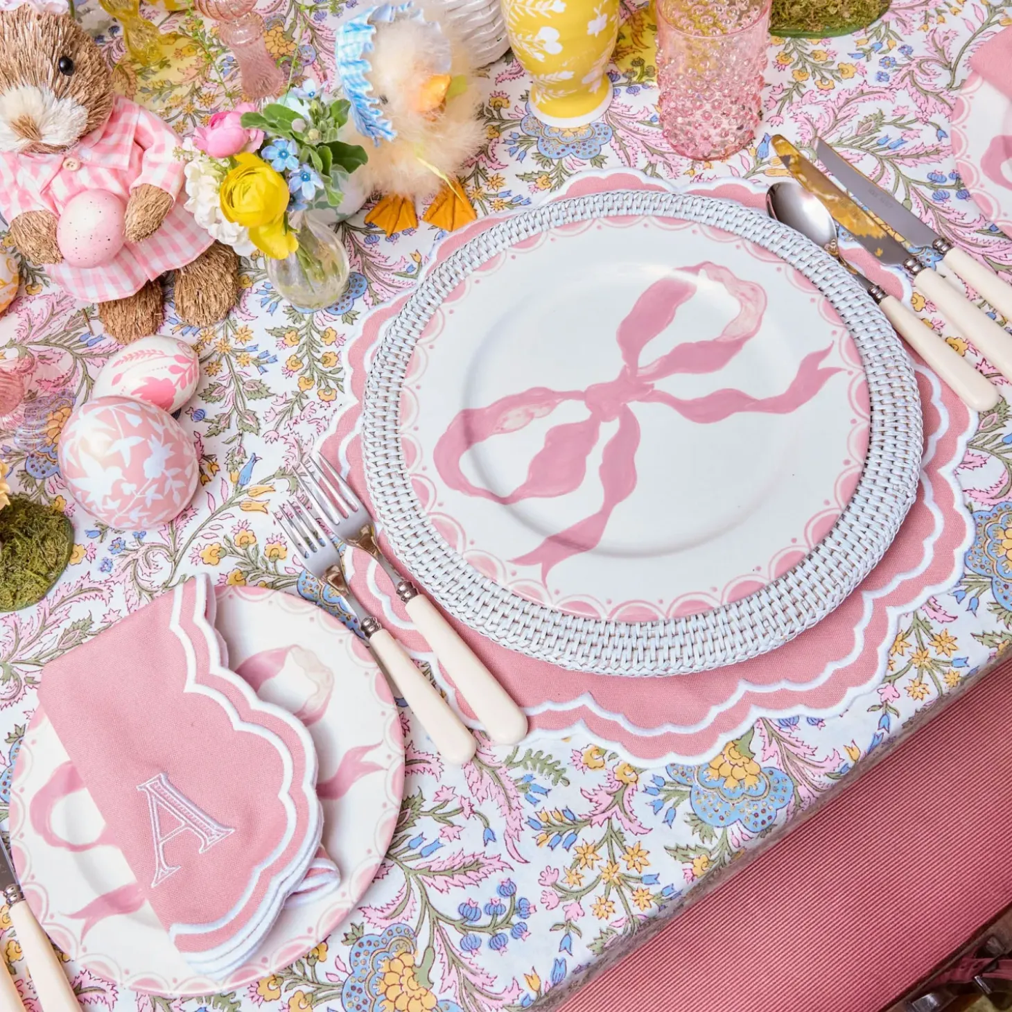 Allegra Pink Placemats (Set of 4)