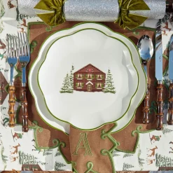 Alpine Chalet Dinner & Starter Plates (Set of 8)