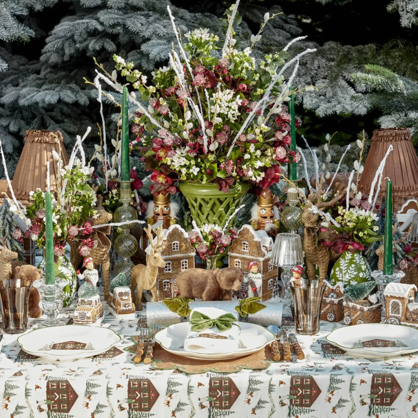 Alpine Chalet Dinner & Starter Plates (Set of 8)
