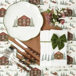 Alpine Chalet Dinner Plate