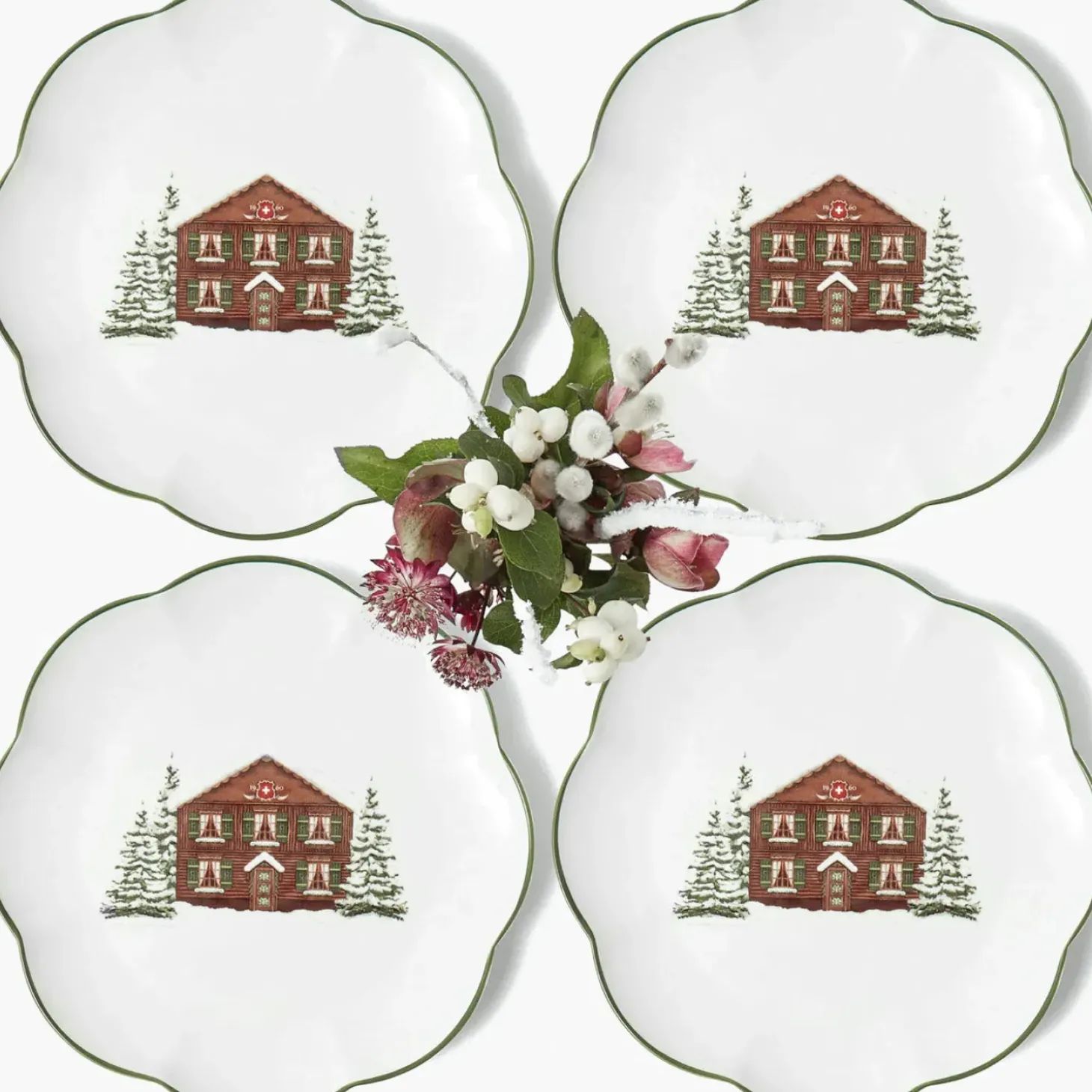 Alpine Chalet Dinner Plate (Set of 4)