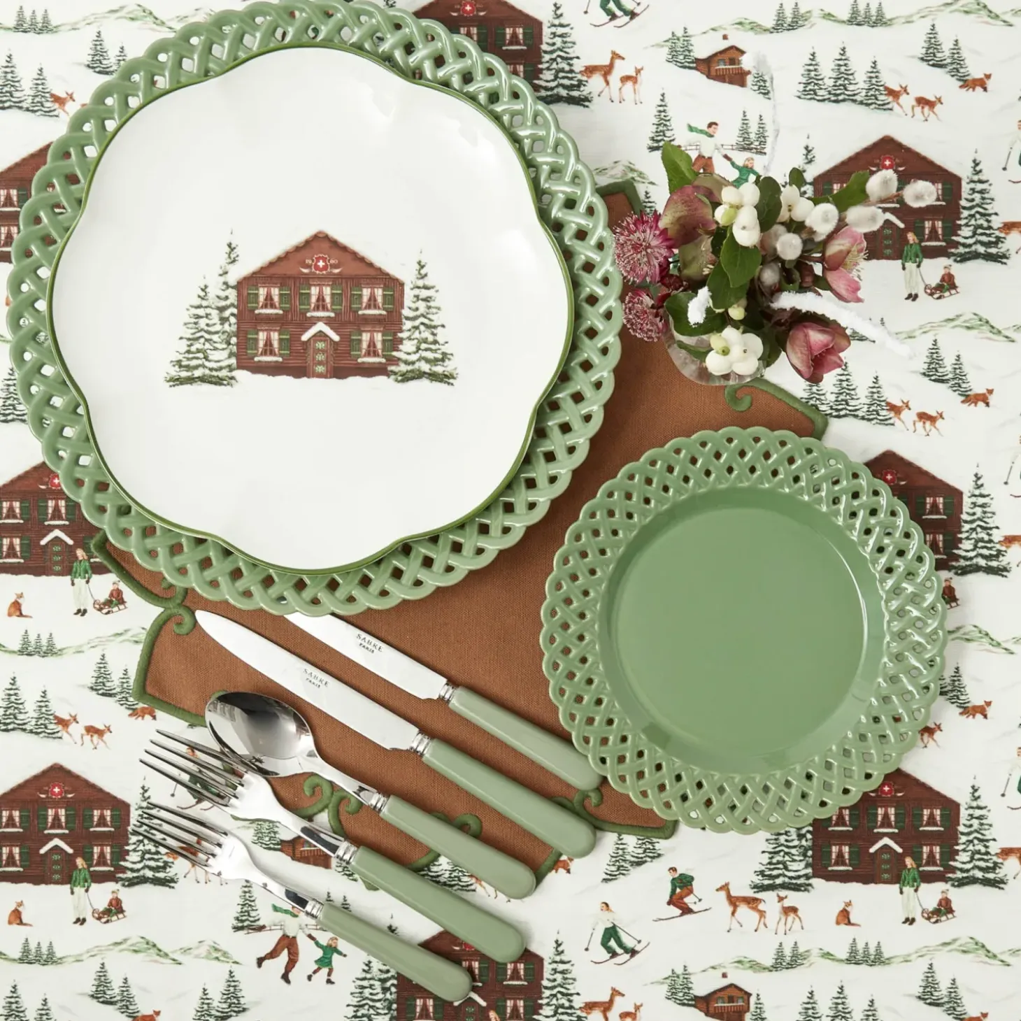 Alpine Chalet Dinner Plate (Set of 4)