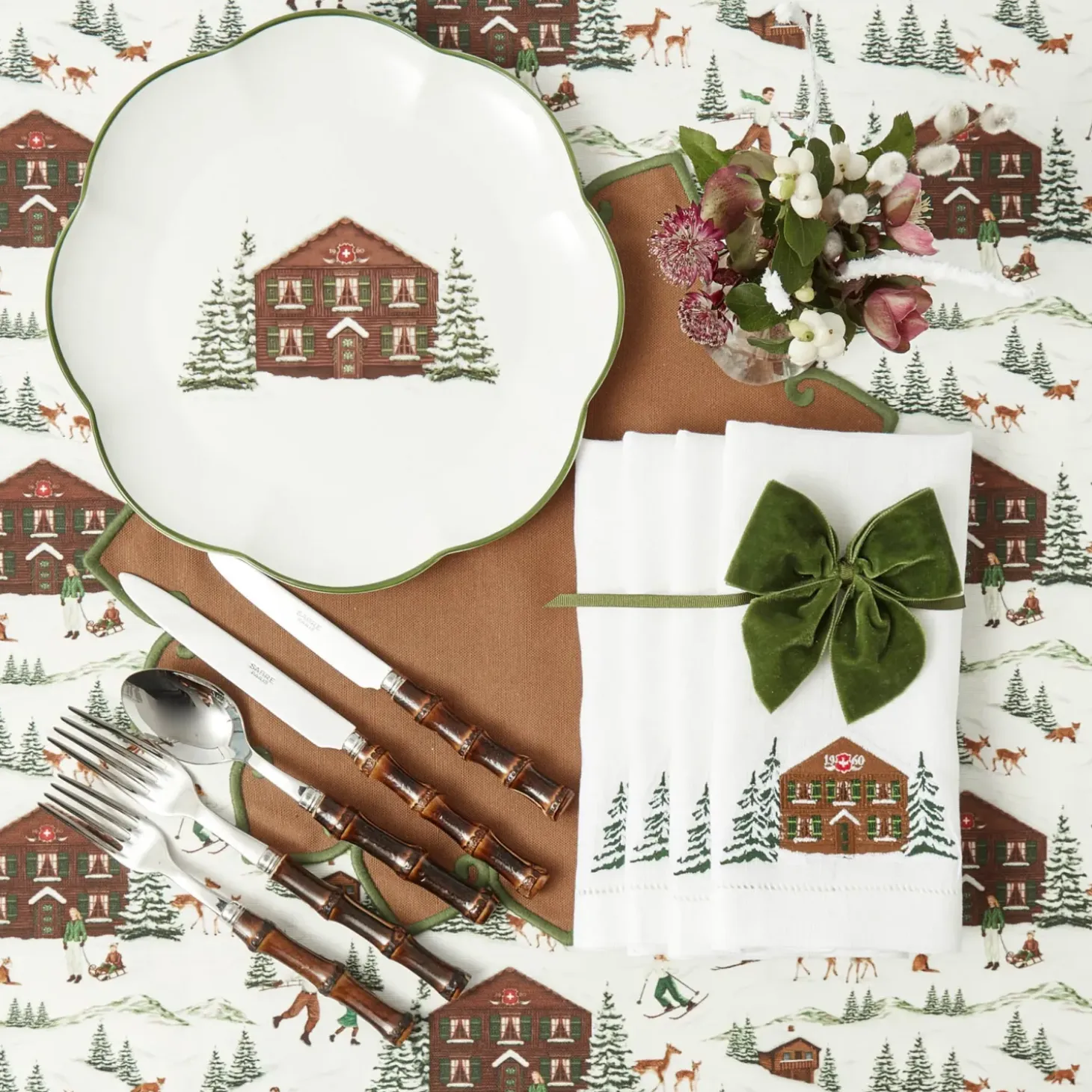 Alpine Chalet Dinner Plate (Set of 4)