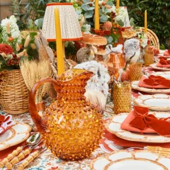 Amber Hobnail Jug