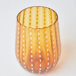Amber Speckle Water Glasses (Set of 6)