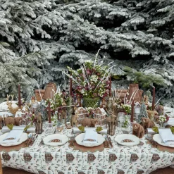 Angelina Chestnut & Green Placemats (Set of 4)