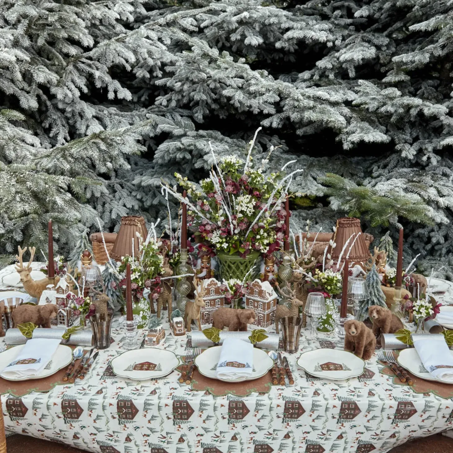 Angelina Chestnut & Green Placemats (Set of 4)