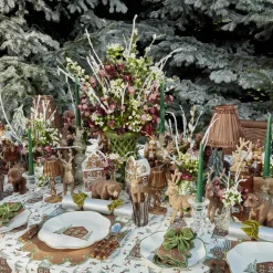 Angelina Chestnut & Green Placemats (Set of 4)