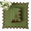 Angelina Forest Green & Brown Napkins (Set of 4)