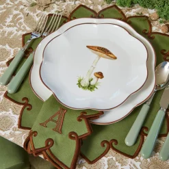 Angelina Forest Green & Brown Placemats (Set of 4)