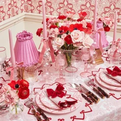 Angelina Pink & Red Napkins (Set of 4)