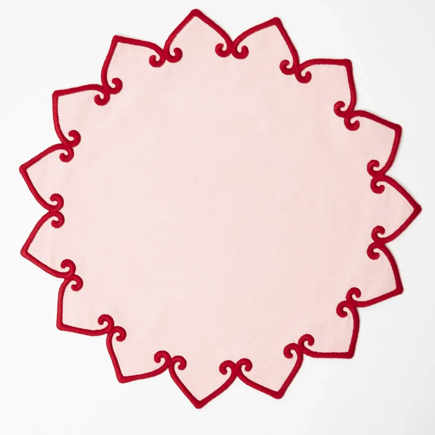 Angelina Pink & Red Placemats & Napkins (Set of 4)