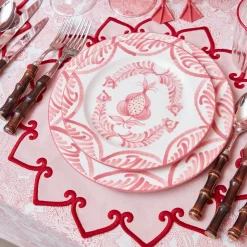 Angelina Pink & Red Placemats (Set of 4)