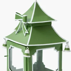 Apple Green Bow Pagoda Lantern