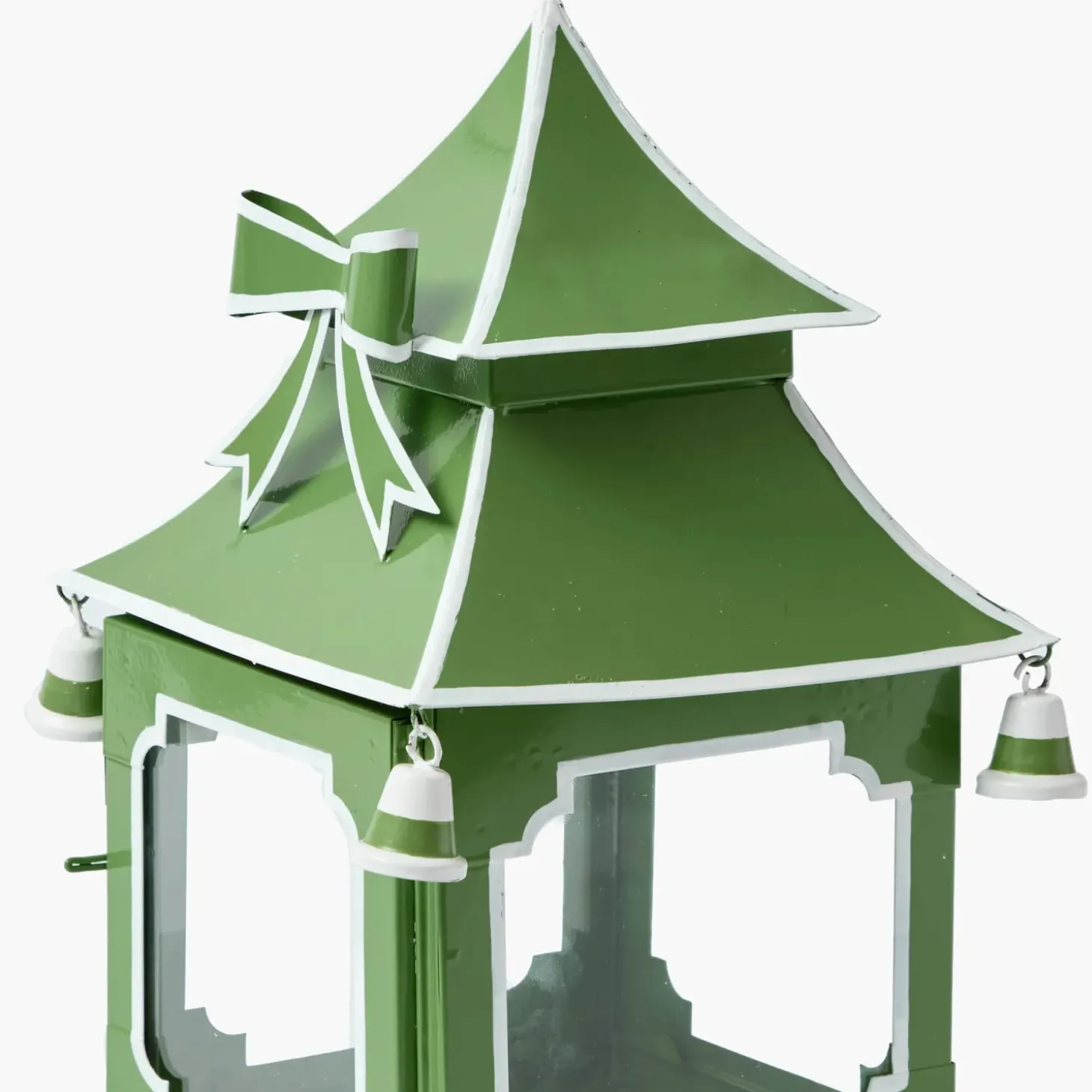 Apple Green Bow Pagoda Lantern