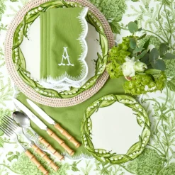 Apple Green Isabella Napkins (Set of 4)