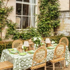 Apple Green Isabella Round Placemats (Set of 4)