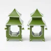 Apple Green Mini Pagoda Lantern (Pair)