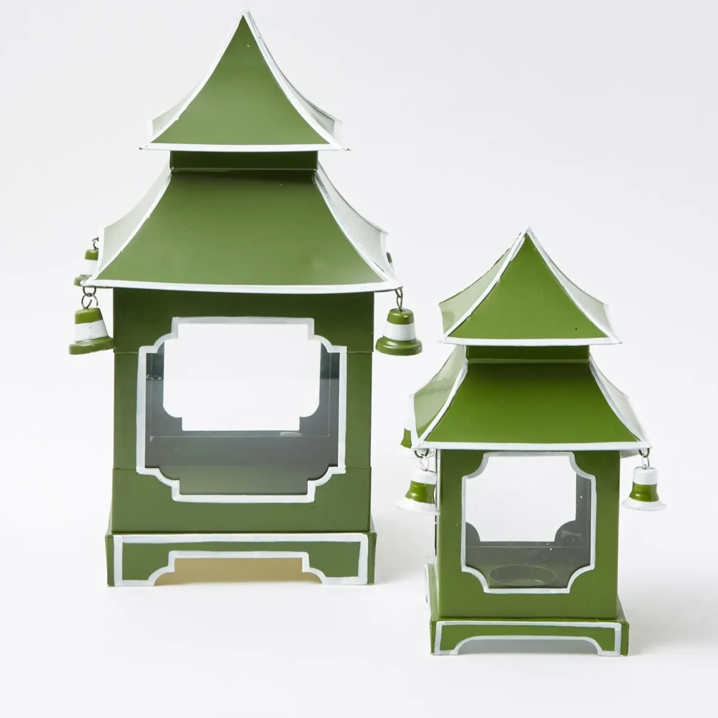 Apple Green Pagoda Lantern Set
