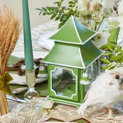 Apple Green Pagoda Lantern Set