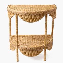 Aria Rattan Braided Side Table