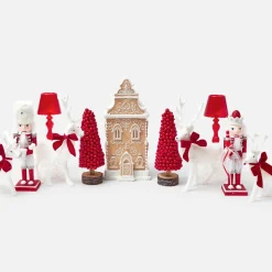 Assorted Red Glitter Nutcracker Trio