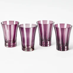 Aubergine Positano Glasses (Set of 4)